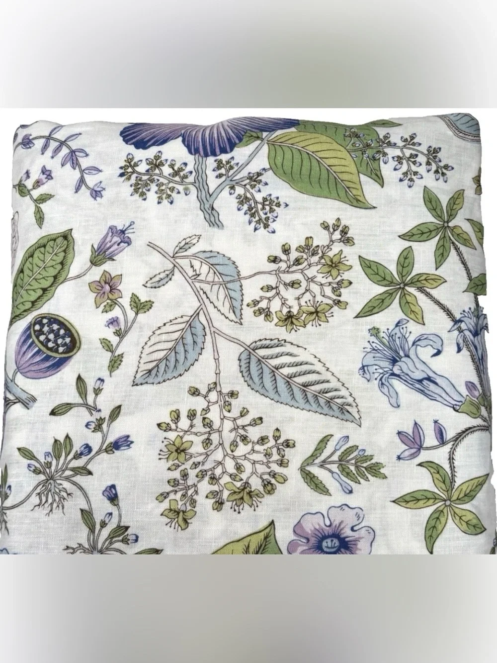Matouk Schumacher Queen Sheet Set Pomegranate Linen Lilac Botanical Floral Italy